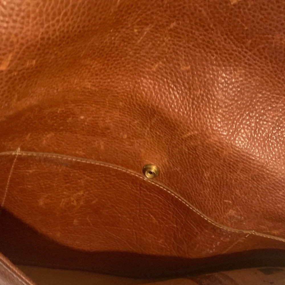 Brown Aston Leather Men's or Women's briefcase laptop portfolio Bag